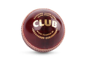 sg club red cricket leather ball
