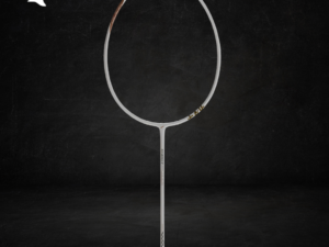 Katana Ghost Series 1: AIR EDITION – Quick (White Orange) | Lightweight Badminton Racket – 76g, Head-Heavy, 30LBS Tension