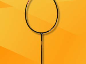 Katana Ghost Series 1: FIRE EDITION – Attack (Black Red) | 4U Head-Heavy Badminton Racket – 84g, 30LBS Tension