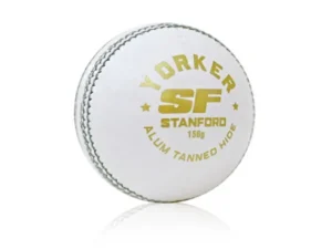 SF Yorker Leather Cricket Ball (WHITE)