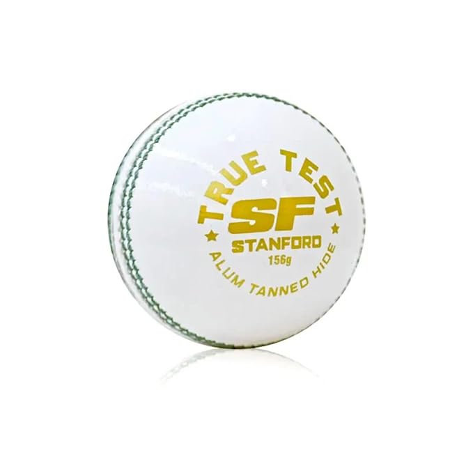 SF True Test Leather Cricket Ball (WHITE)